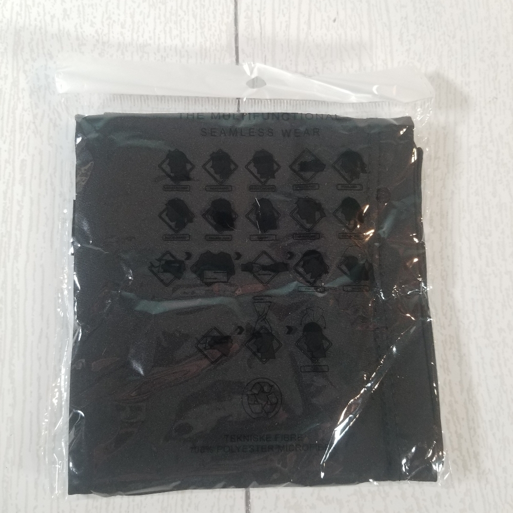 Multifunctional Seamless Wear Neck Gator Mask - BLACK NEW